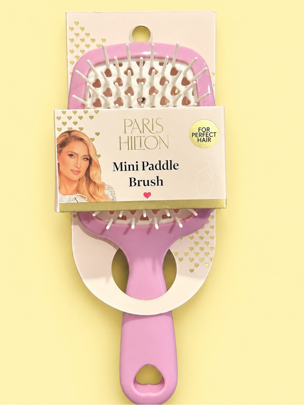 Paris Hilton Pink Mini Paddle Brush